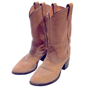 HYER Vintage Women’s Tan Cowboy Boots SZ 6.5